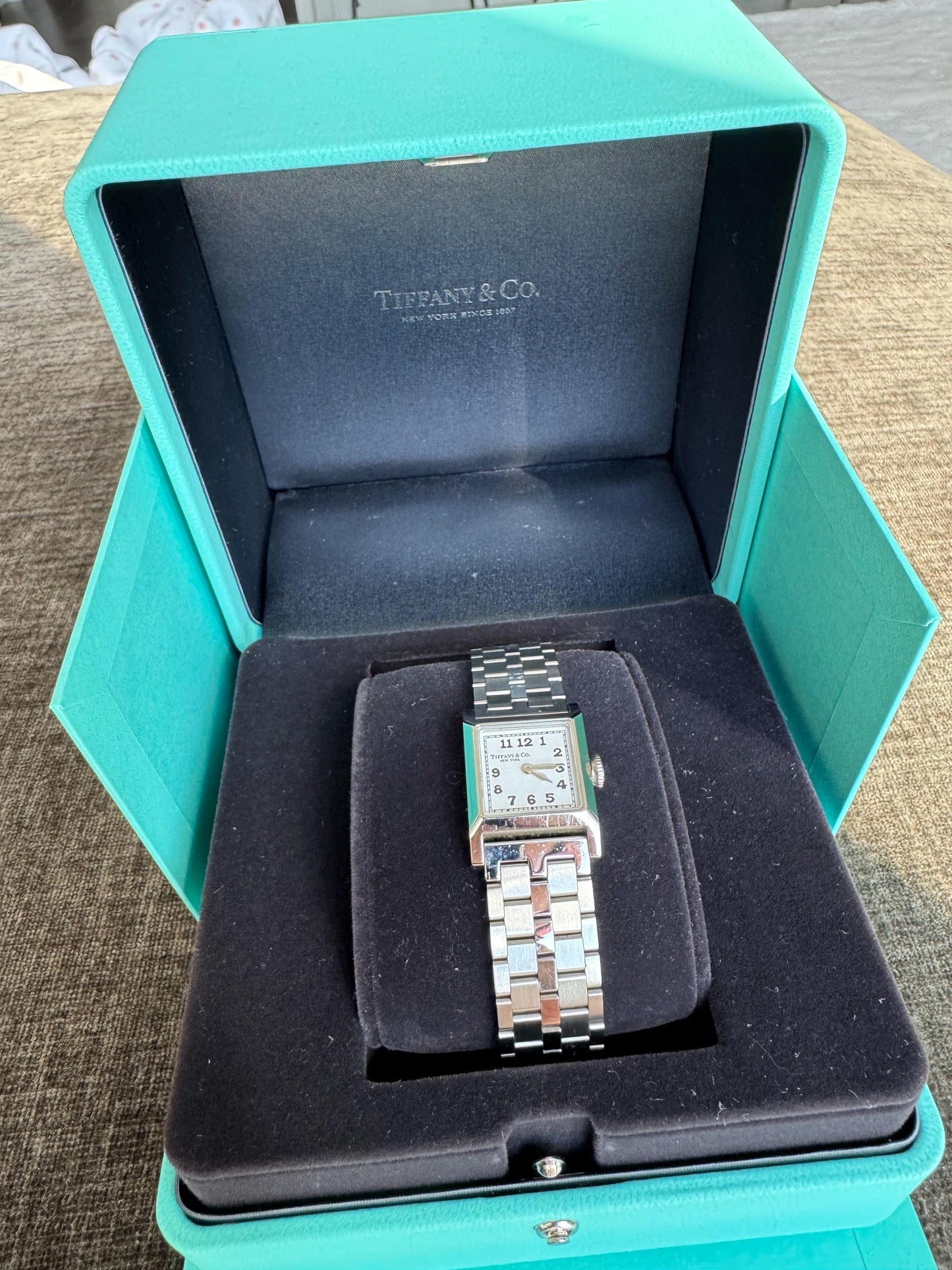 Tiffany & Co. Union Square Stainless Steel Watch with Certification