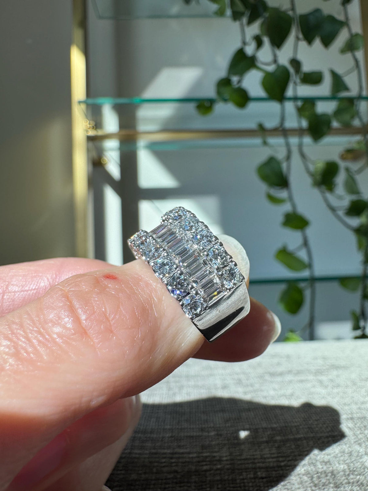 18K White Gold 3.25 CTW Diamond Band
