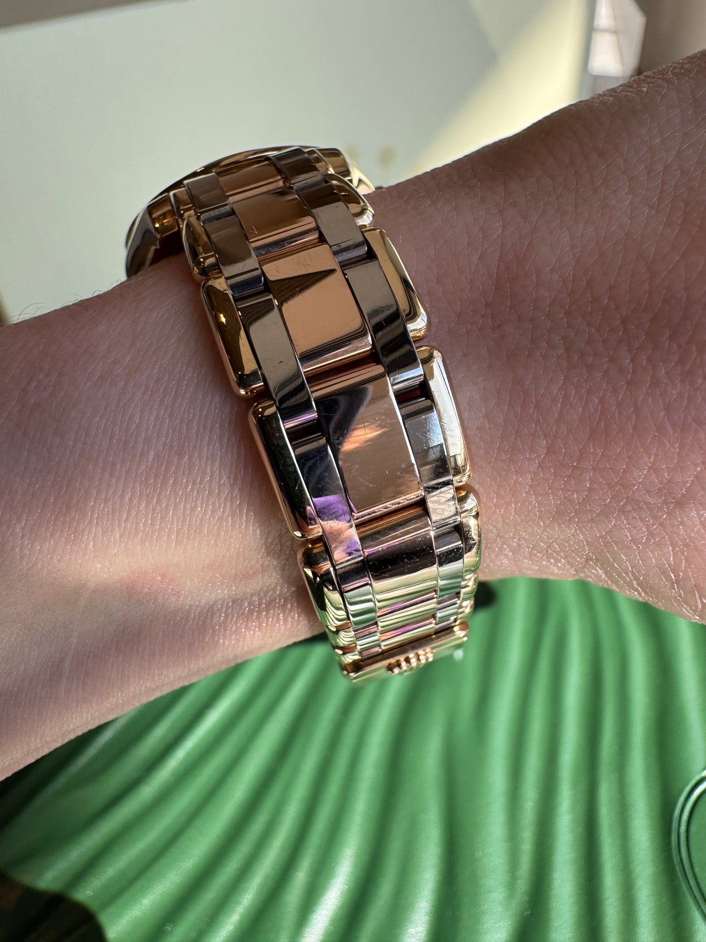 Rolex Pearlmaster Masterpiece 29mm Tridor Gold Diamond Watch | Ref 80298 | Steel Diamond Dial | 32 Diamond Bezel | Luxury Rolex Ladies Watch