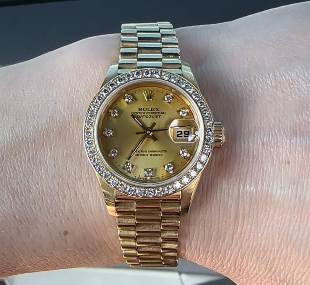 Vintage Rolex Presidential Watch - Women's 18k Solid Yellow Gold - Authentic Swiss Luxury