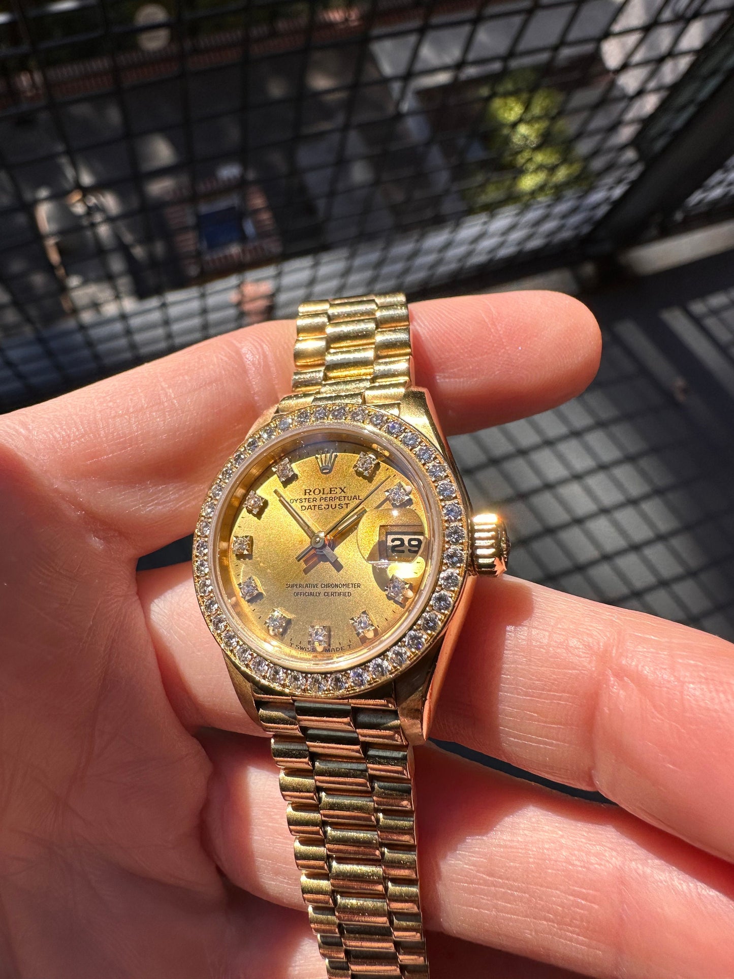 Vintage Rolex Presidential Watch - Women's 18k Solid Yellow Gold - Authentic Swiss Luxury
