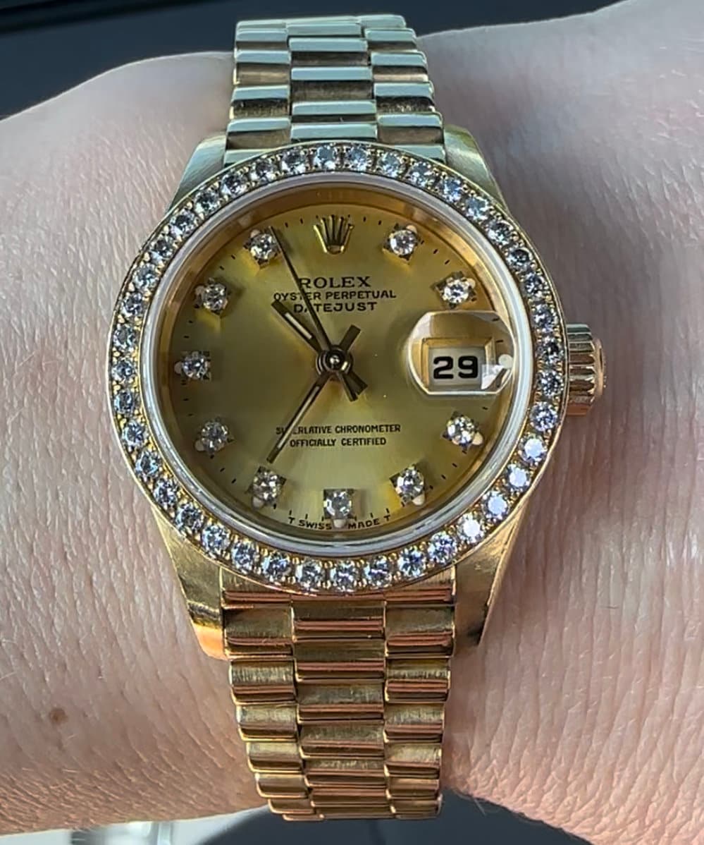 Vintage Rolex Presidential Watch - Women's 18k Solid Yellow Gold - Authentic Swiss Luxury