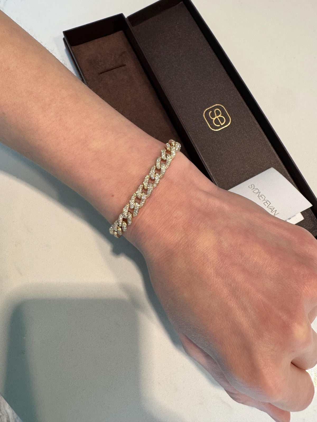 Sydney Evans Diamond & Pave Solid 14k Yellow Gold Bracelet