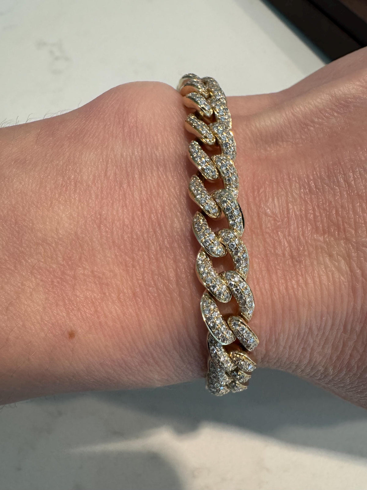 Sydney Evans Diamond & Pave Solid 14k Yellow Gold Bracelet