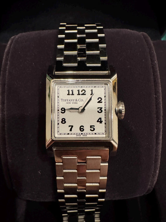 Tiffany & Co. Union Square Stainless Steel Watch with Certification