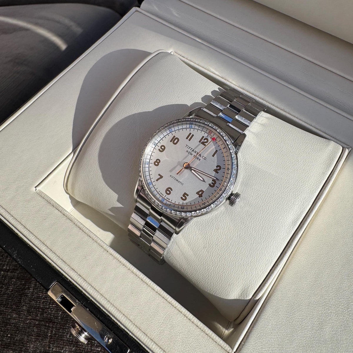 Authentic Tiffany & Co Diamond Bezel Watch
