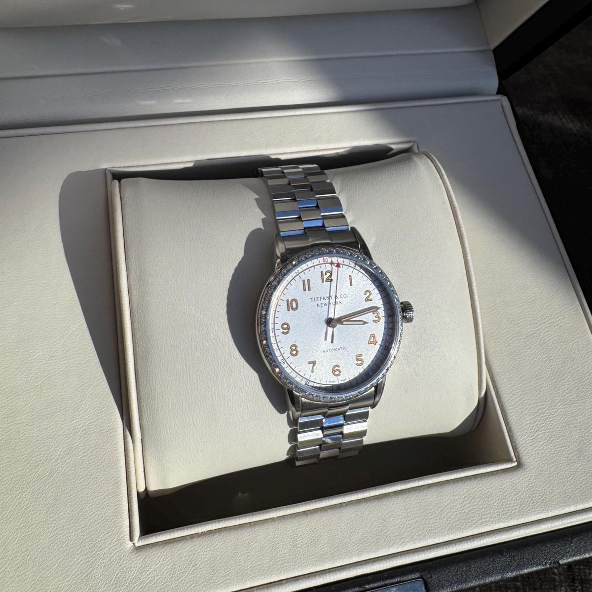 Authentic Tiffany & Co Diamond Bezel Watch