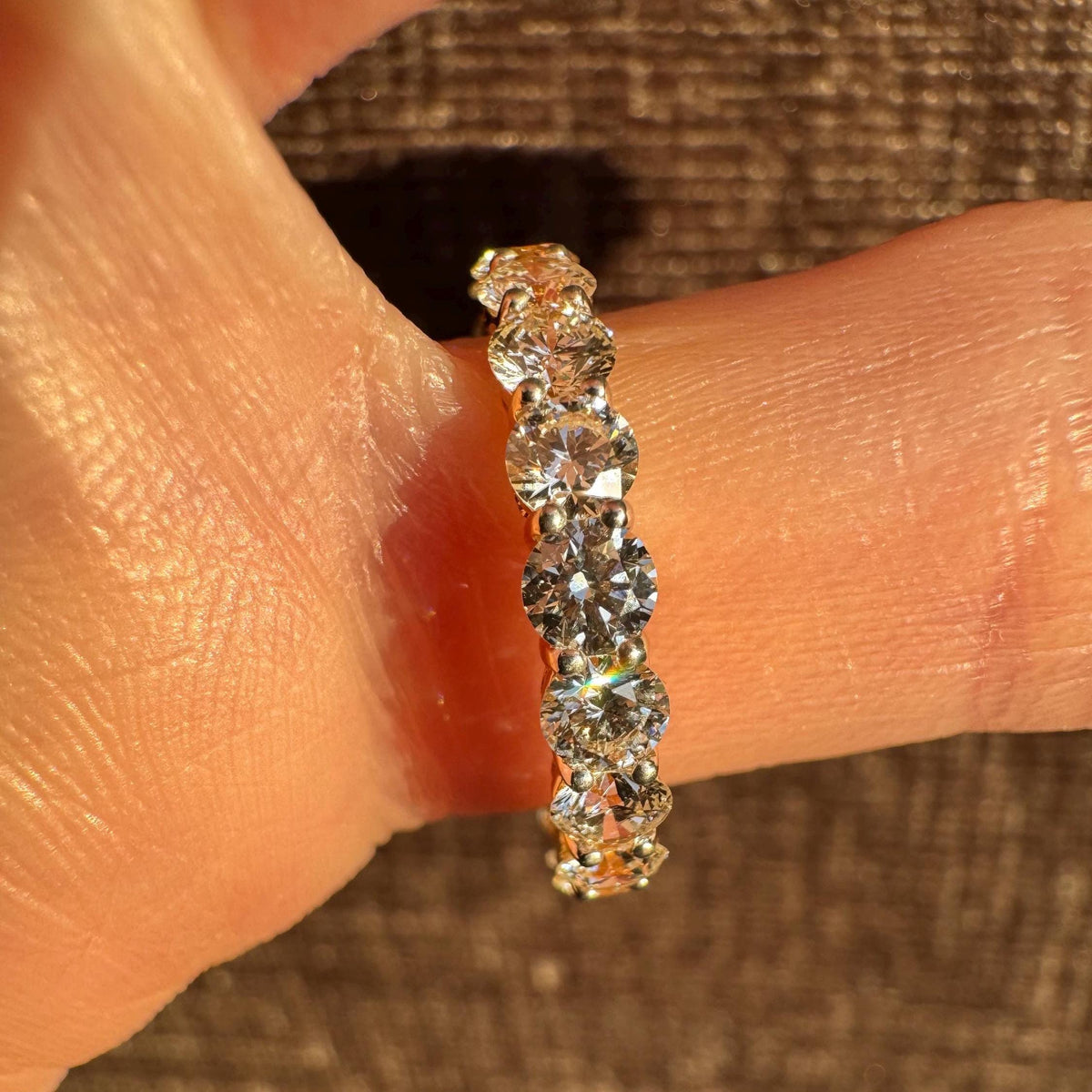 18k Yellow Gold 2.77ct Diamond Eternity Band