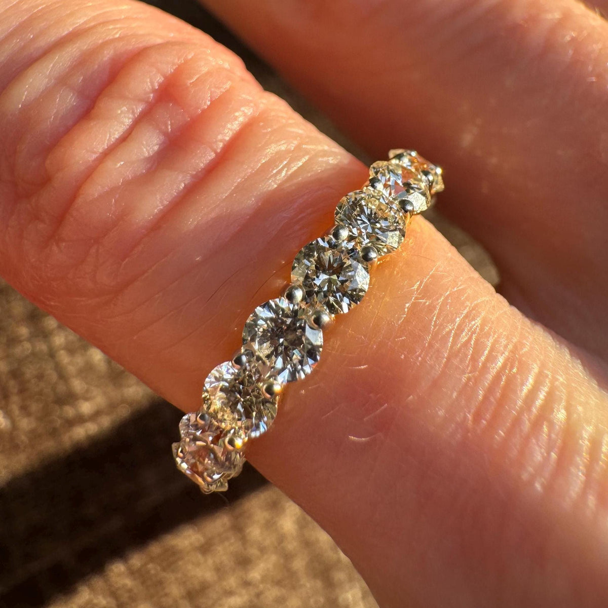 18k Yellow Gold 2.77ct Diamond Eternity Band