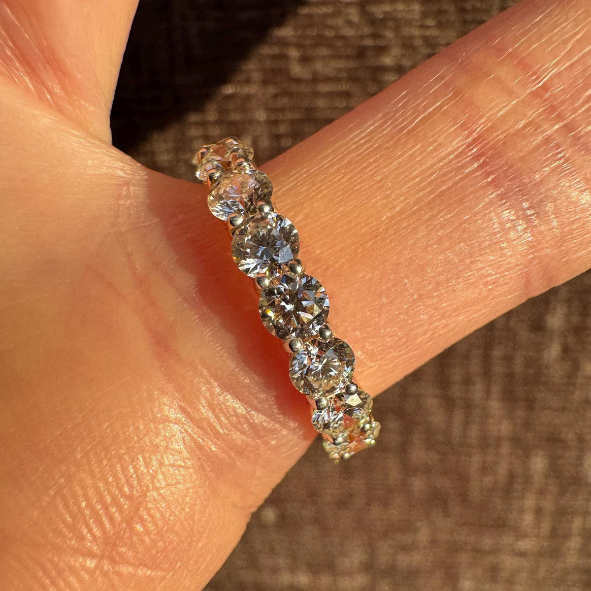 18k Yellow Gold 2.77ct Diamond Eternity Band