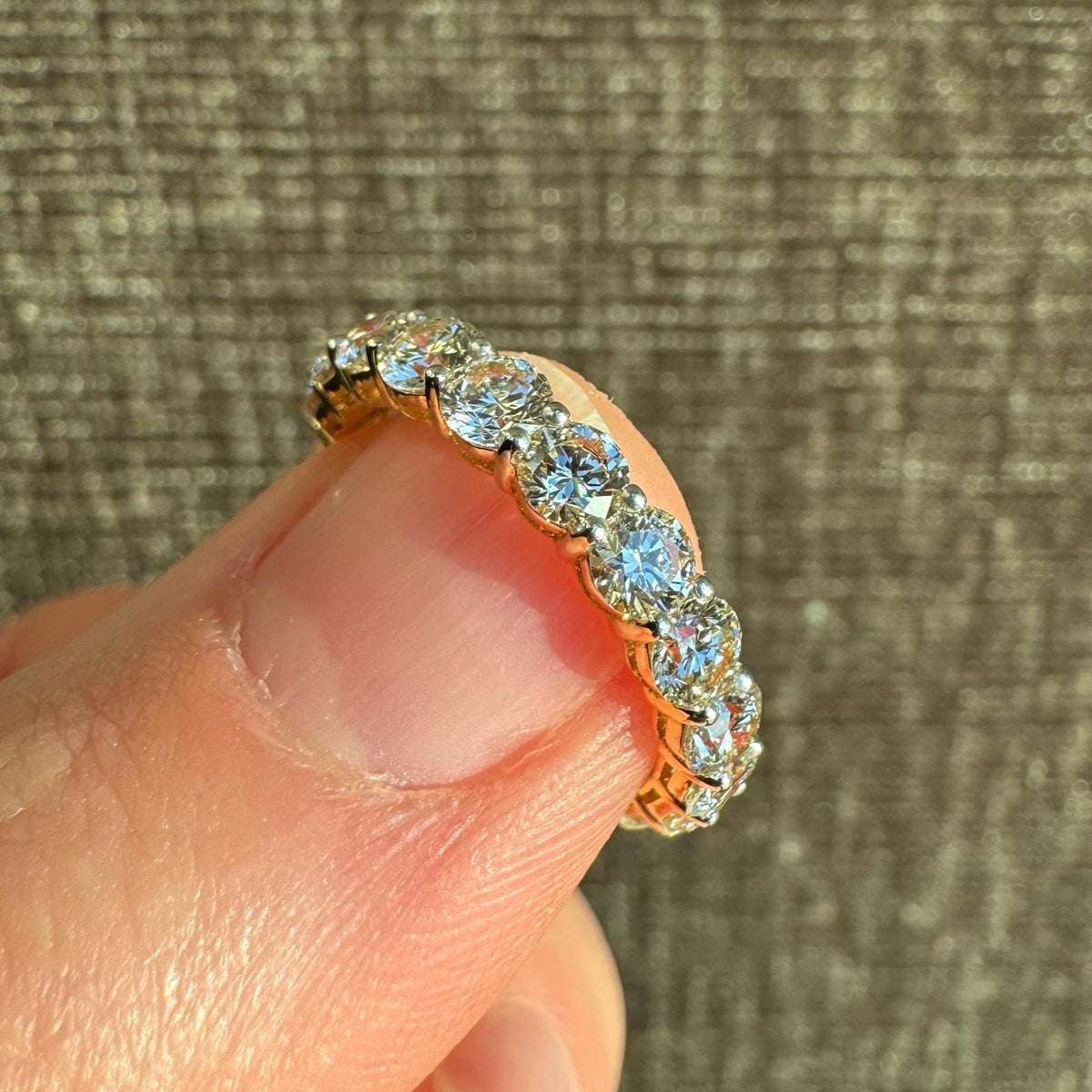 18k Yellow Gold 2.77ct Diamond Eternity Band