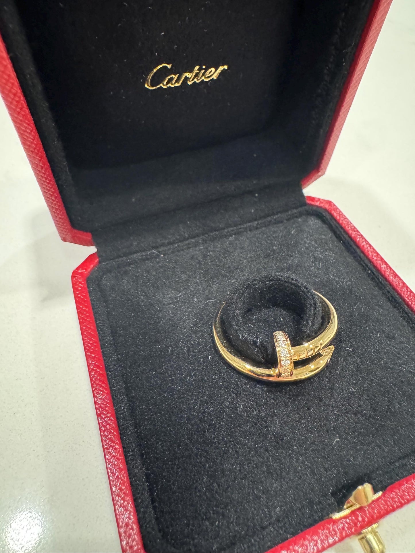 Authentic Cartier Juste Un Clou Diamond Ring | 18k Yellow Gold
