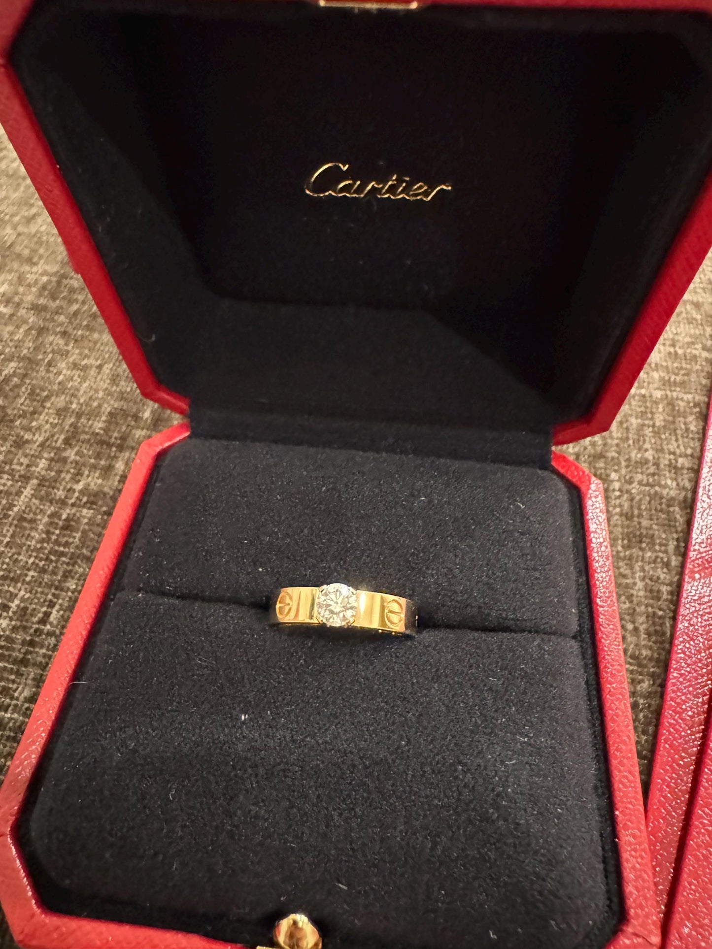 Authentic Diamond Cartier Love Ring | 18k Yellow Gold