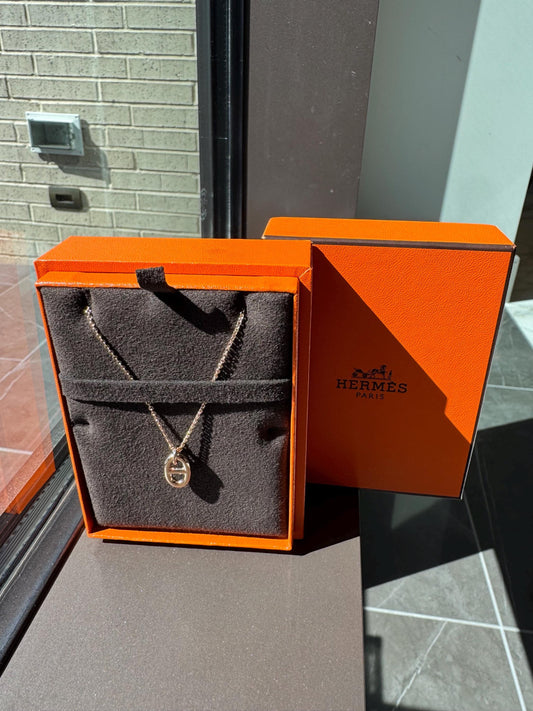 Authentic Hermès Farandole Small Model Pendant Necklace | 18k Rose Gold