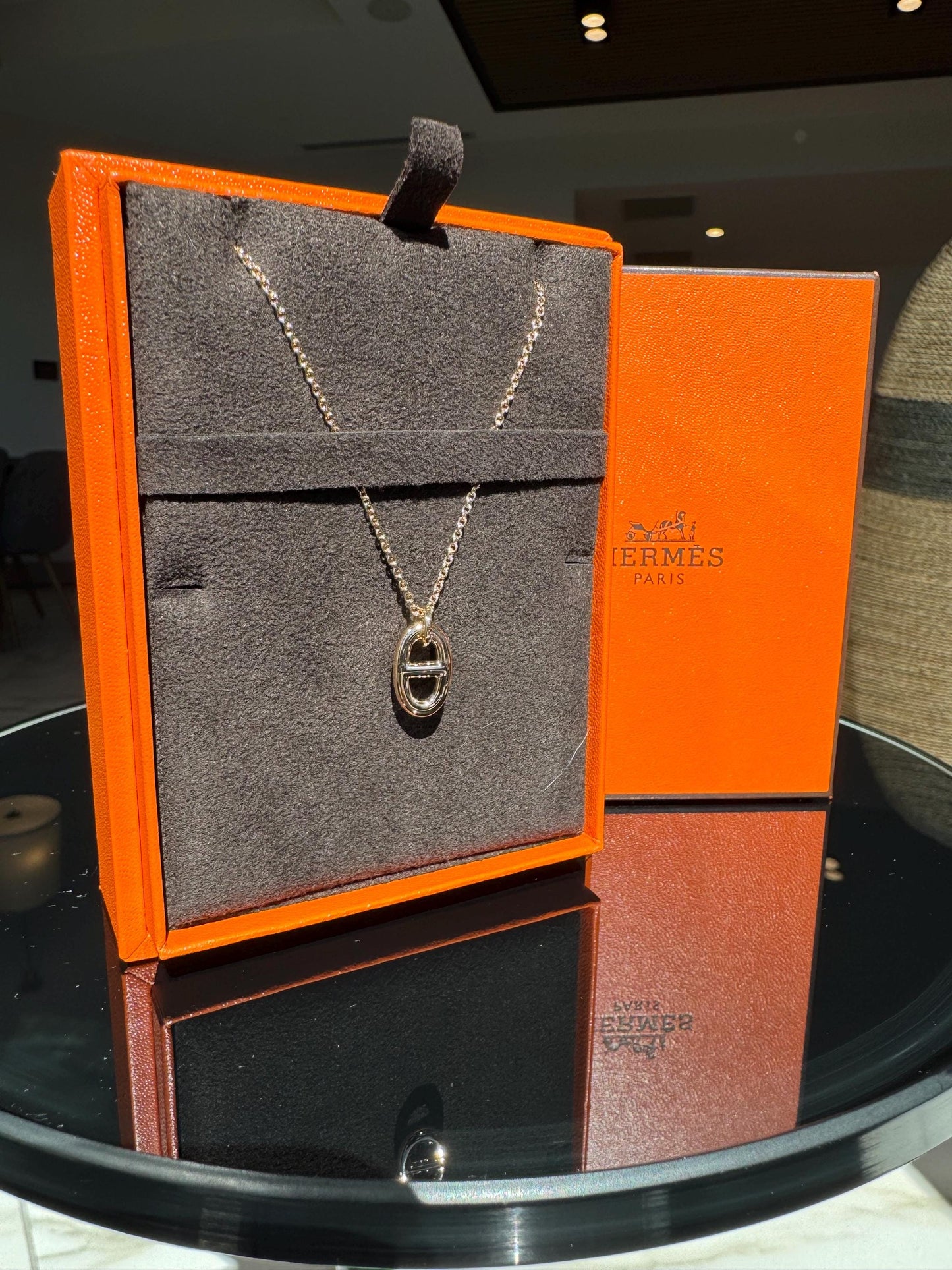 Authentic Hermès Farandole Small Model Pendant Necklace | 18k Rose Gold