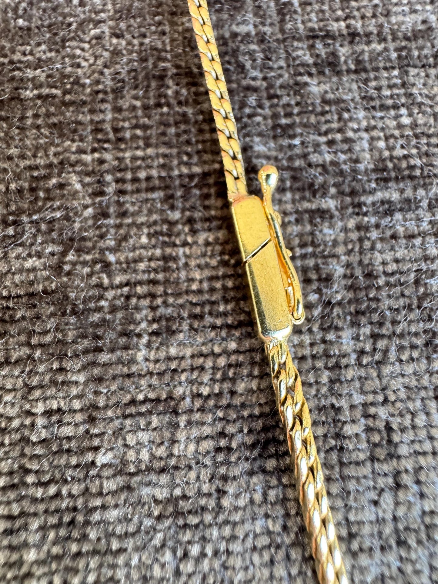 18K Solid Gold Natural Diamond Flower Cluster Necklace