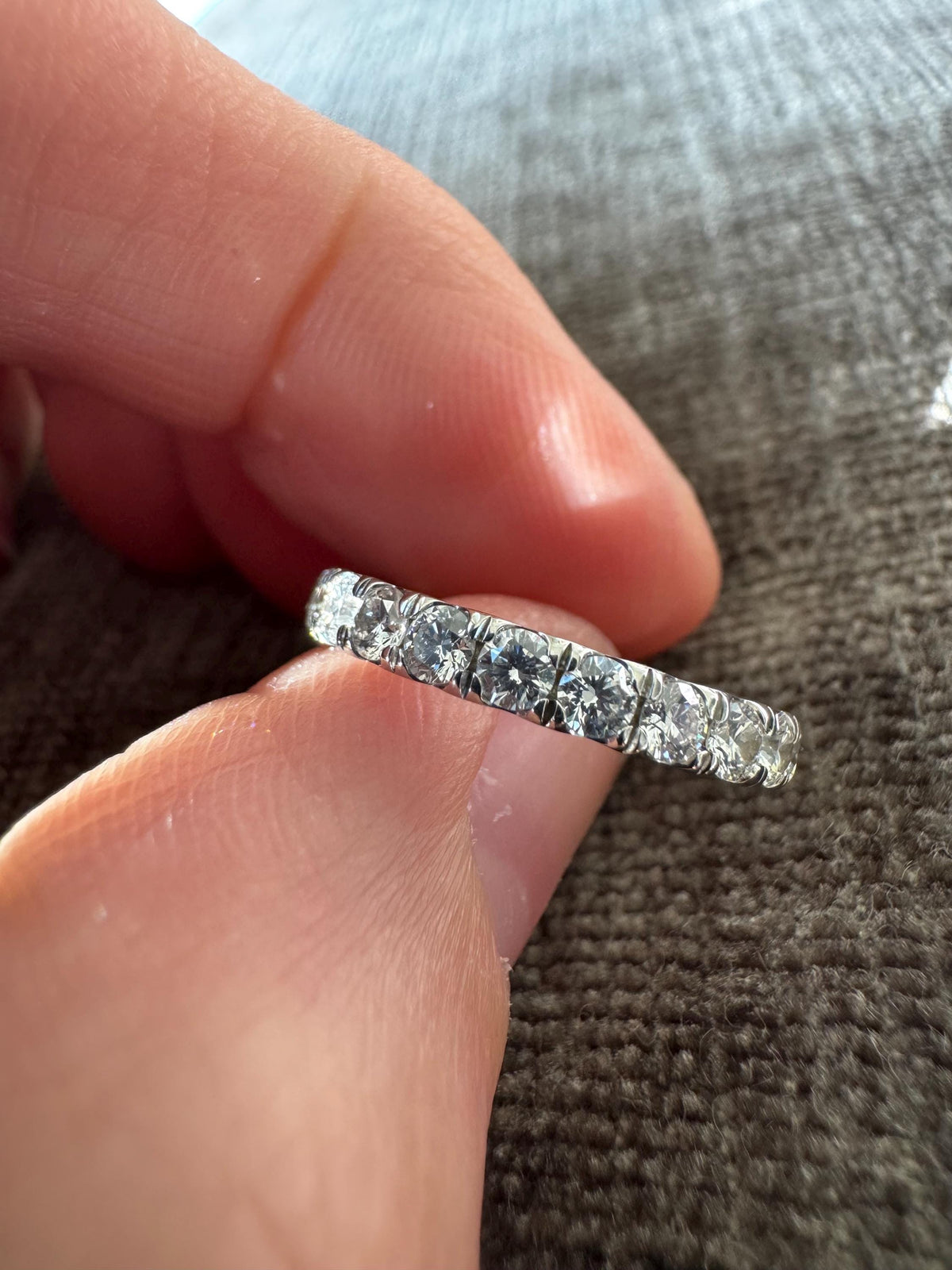 David Yurman DY Eden Platinum 1.12 CTW Diamond Eternity Band Ring