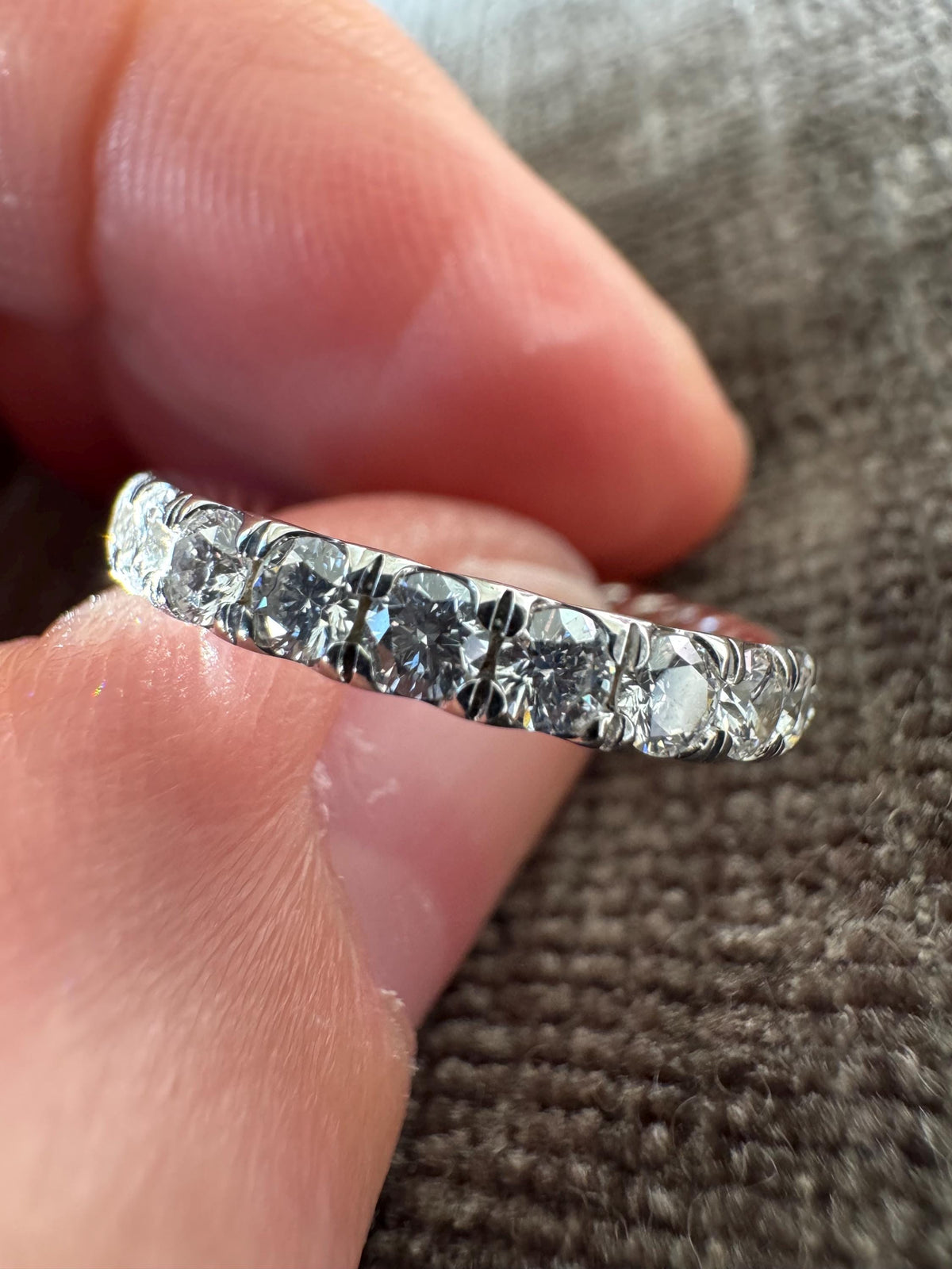 David Yurman DY Eden Platinum 1.12 CTW Diamond Eternity Band Ring