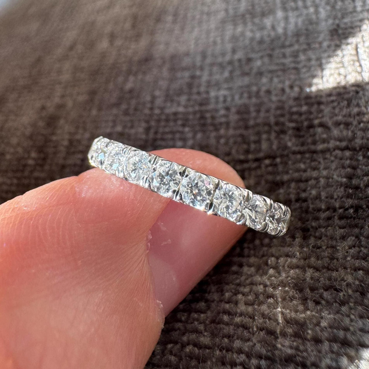 David Yurman DY Eden Platinum 1.12 CTW Diamond Eternity Band Ring
