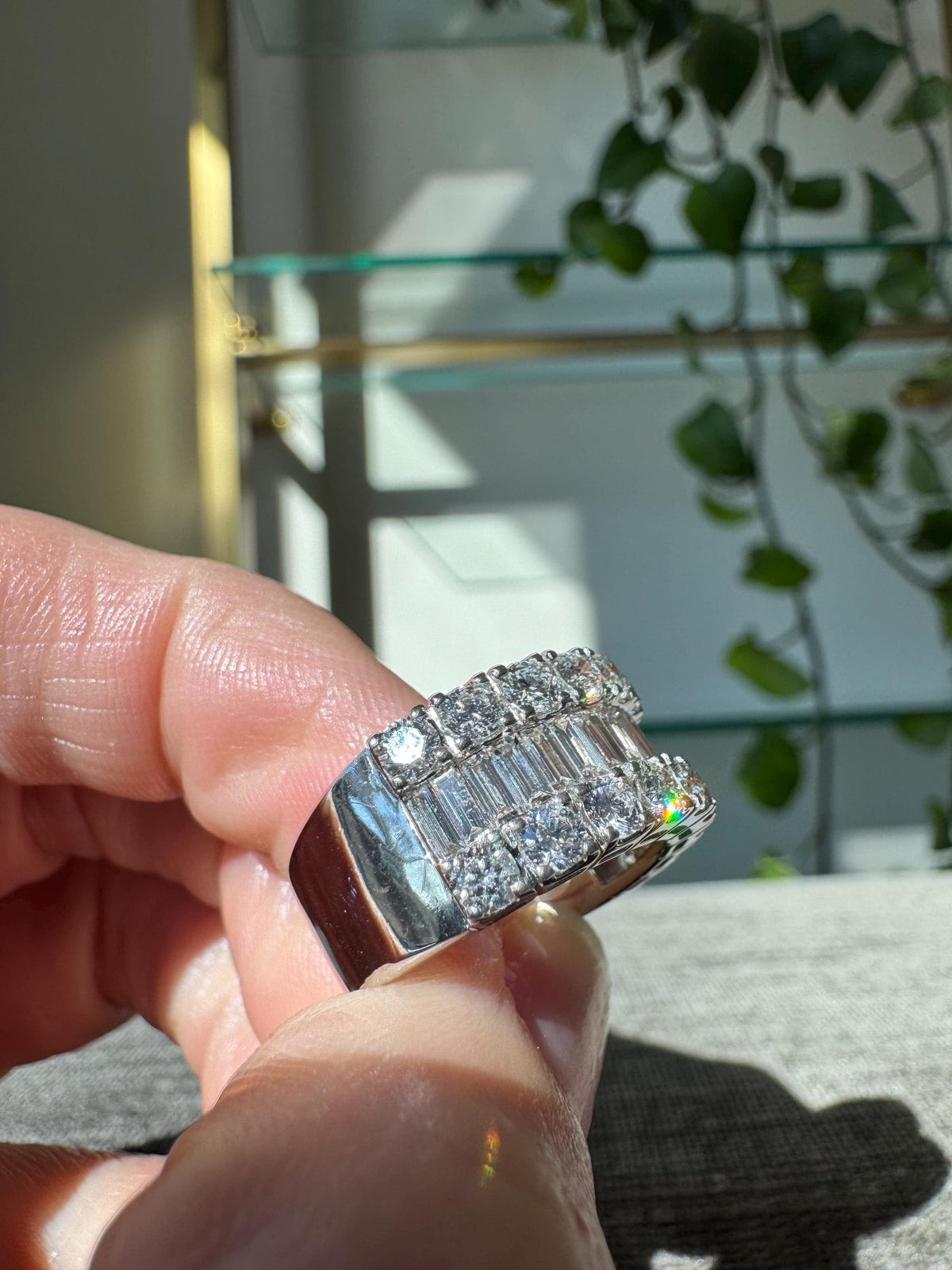 18K White Gold 3.25 CTW Diamond Band